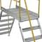 Vestil 6 Step Galvanized Steel Cross-Over Ladder 128"x102.5" 500lb Capacity COL-6-56-44-HDG - alternate 3